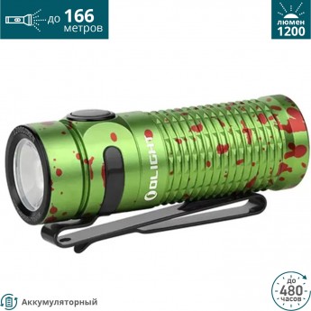 Фонарь OLIGHT BATON 3 ZOMBIE GREEN Фонарь OLIGHT BATON 3 ZOMBIE GREEN